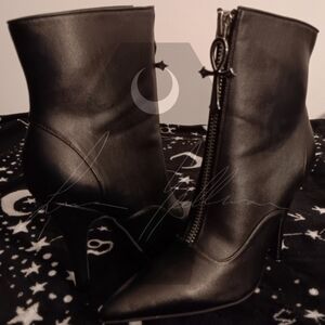 Widow Unholy Devotion Ankle Booties